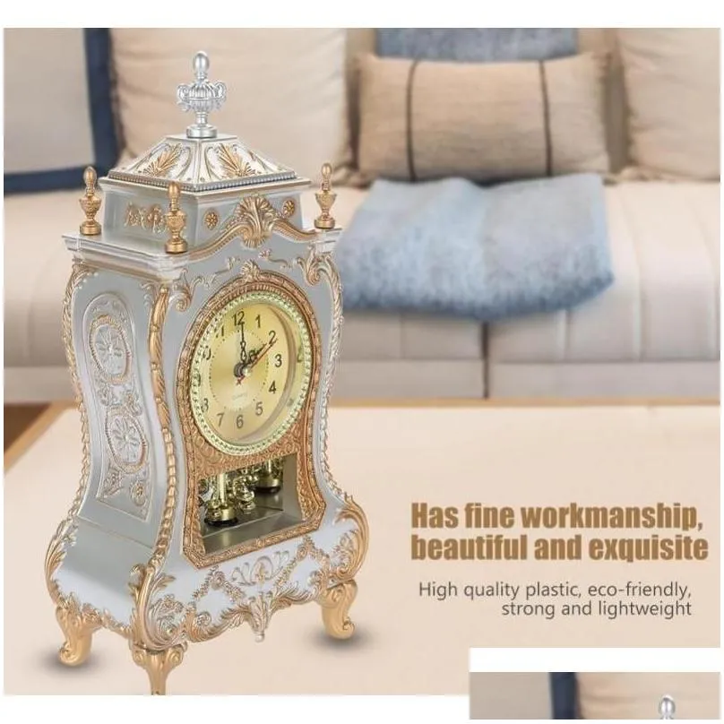 desk alarm clock vintagetable clock classical sitting room decorative tv cabinet luxury clocks home decor uob3t