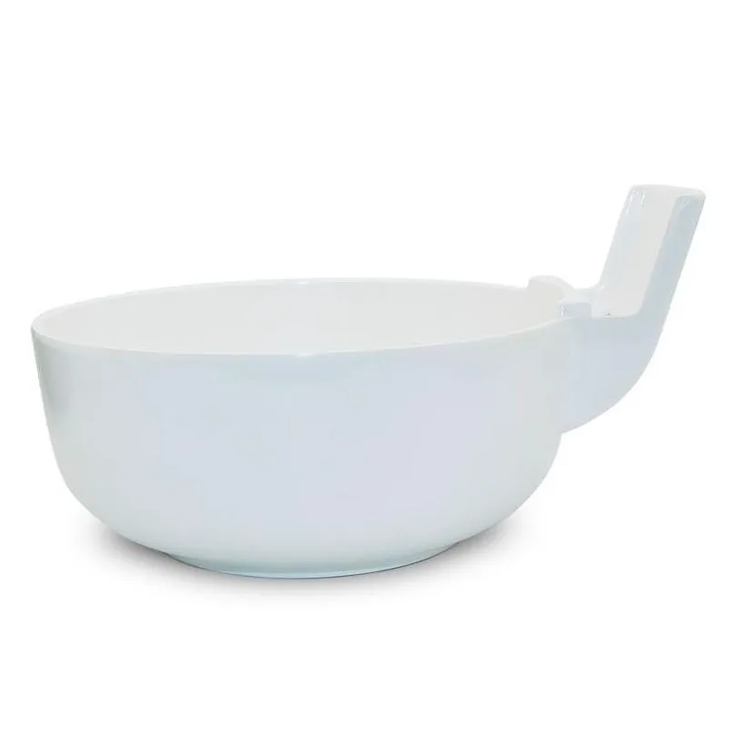 Creative Bowl with Cell Phone Holder for Mobile Phone Users White Black Melamine Bowl 2L Large Size Ramen Bowls Tableware ZA2668