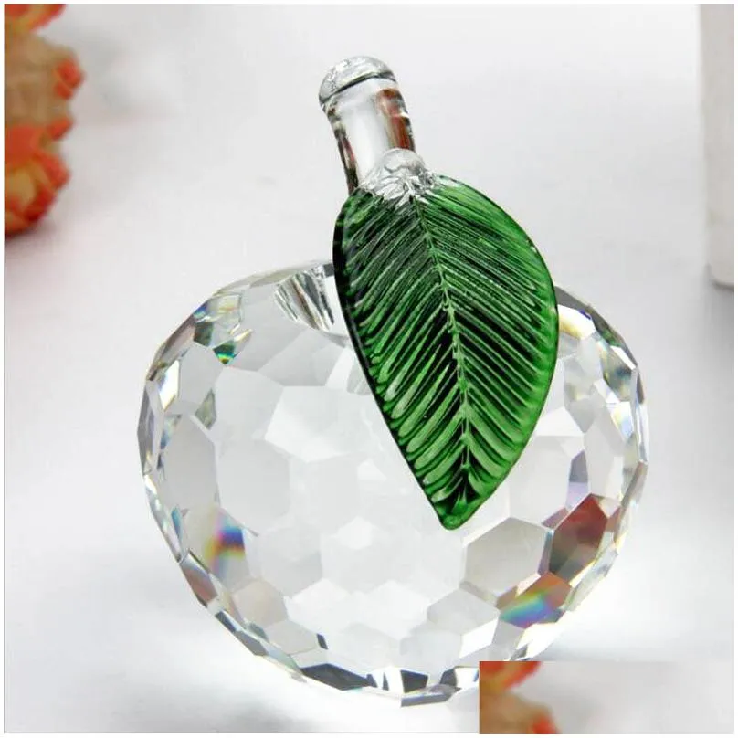40mm Cut Crystal  Paperweight Glass Quartz Crafts Home Decor Fengshui Ornaments Figurine&Miniature Souvenir Gifts LZ0043