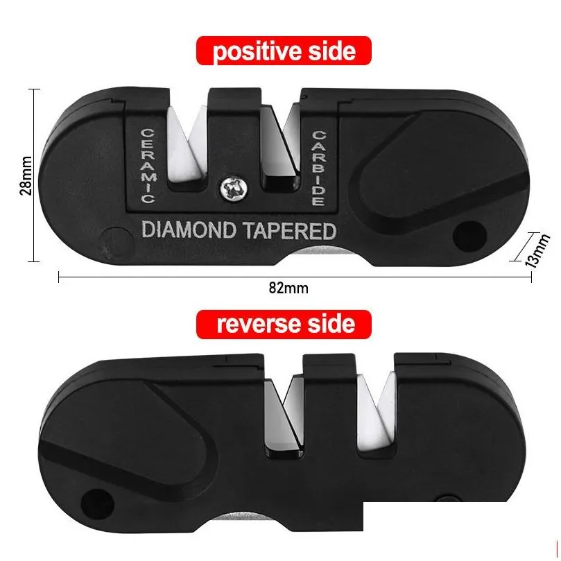Portable Outdoor Sharpeners Multifunctional Camp Tool for Hunting and Cooking Tungsten Steel Materials Knife Sharpening Tool