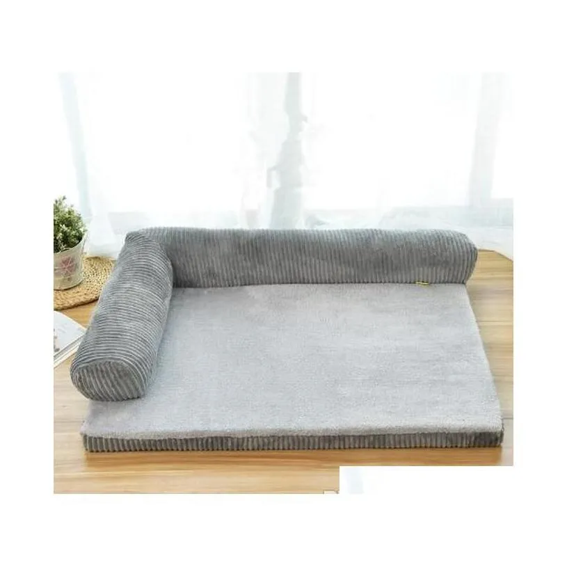 s/m/l/xl size luxury large dog bed sofa dog cat pet cushion for big dogs washable nest cat teddy puppy mat kennel square pillow pet