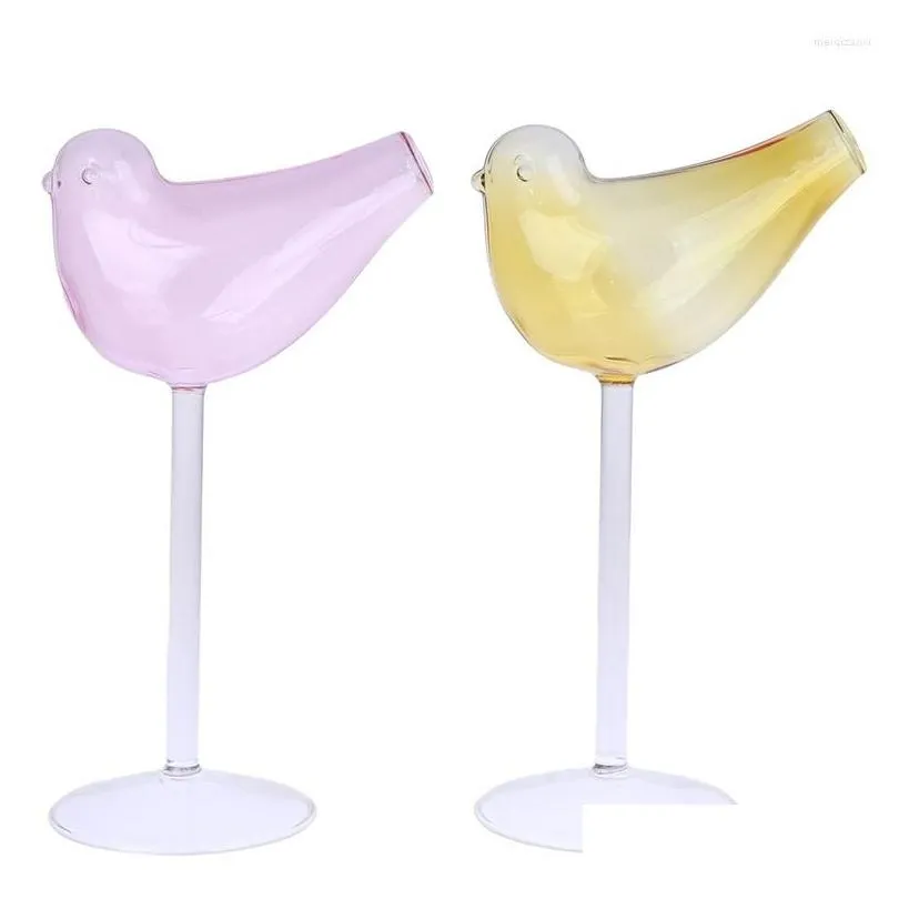 wine glasses 1pc bird glass transparent bird-shaped cocktail lead- high shelf cup bar drinkware