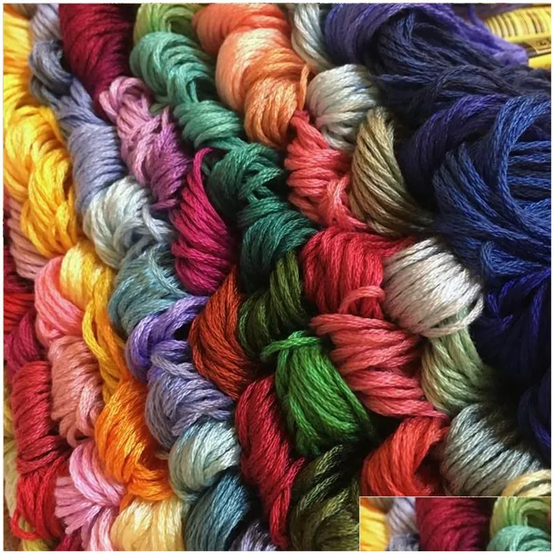 8.7 Yard Embroidery Thread Cross Stitch Thread Floss CXC Similar DMC 447 colors wholesale LZ0903