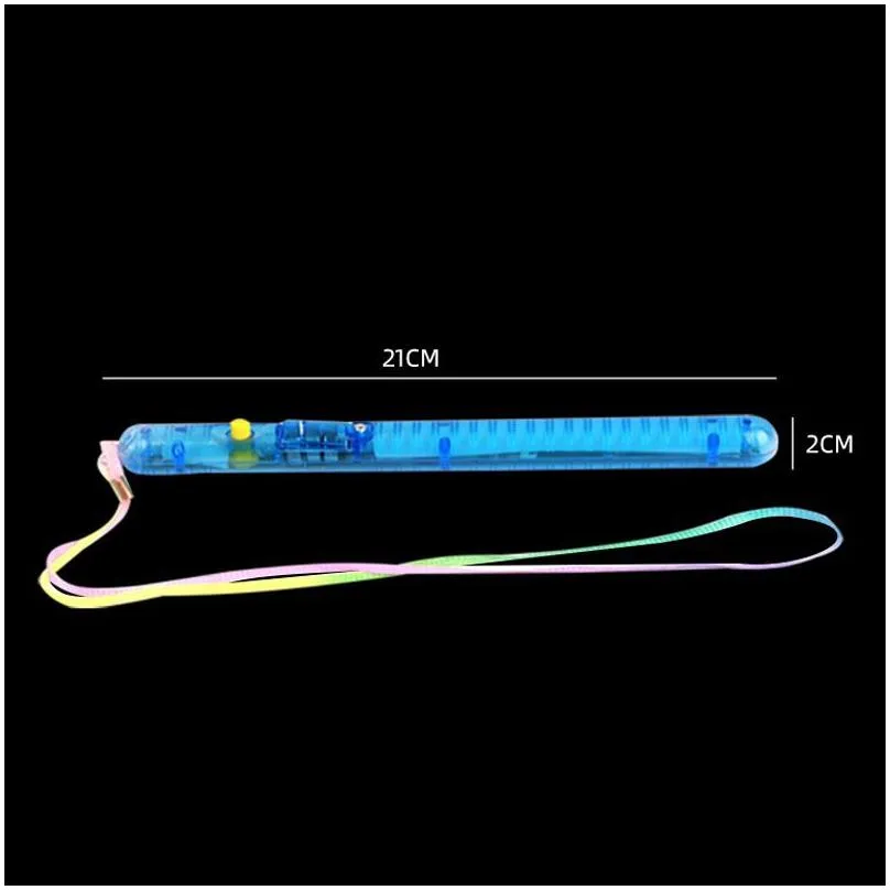 Colorful Bar Shaking Led Glow Sticks Flash Wands Wave Rods Acrylic Kids Light up Toys Party Decoration LX4384