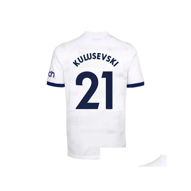 kulusevski kane son soccer jerseys 23 24 richarlison hojbjerg spence perisic dier 2023 2024 lucas romero football kit shirt spurs away third tops men kids