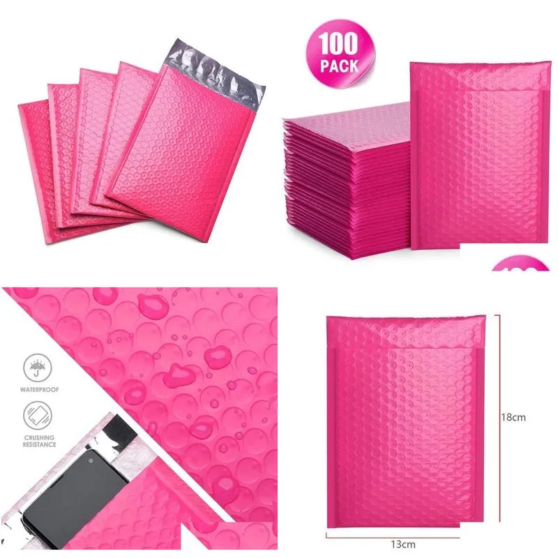 envelopes bubble bag poly pcs mailer self seal envelopes packages 100 with mailing lined padded bubble pink mailers jllxb