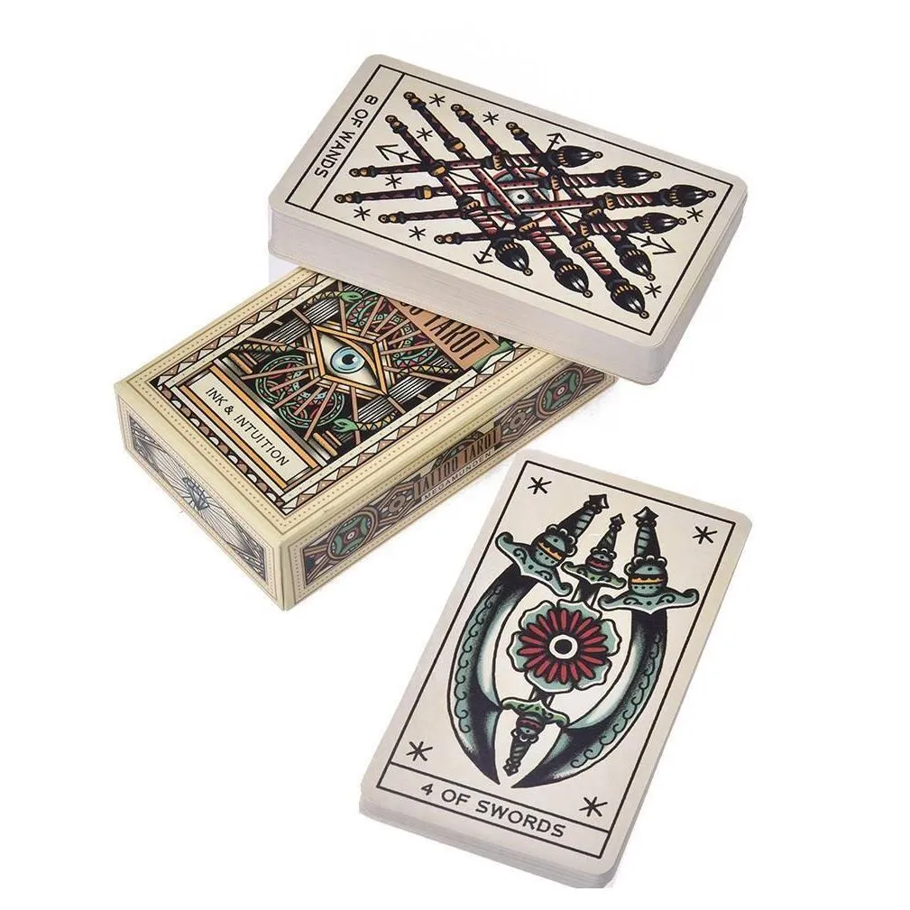 tarot full comfortable ery version drop 78pcs tattoo cards english game 78pcs board yxllgh cards sale tattoo jllfi