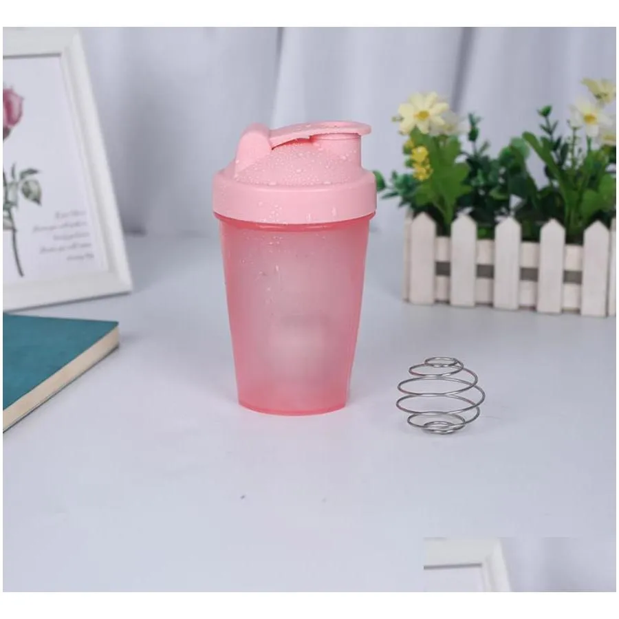 400ml whey protein powder mixing bottle sports fitness shaker outdoor portable enzyme milkshake plastic drink gym