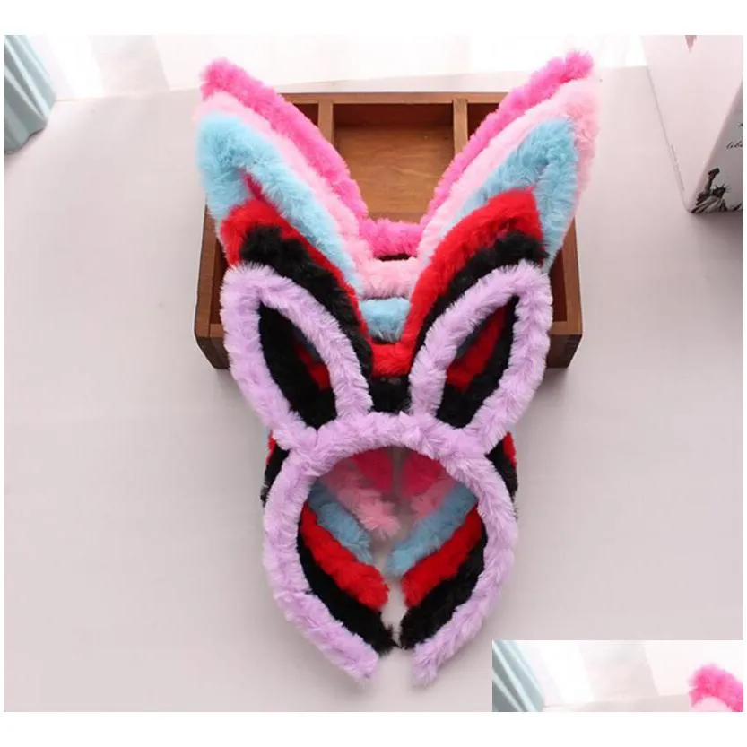 cutebunny plush headband - soft hair accessory for parties concerts