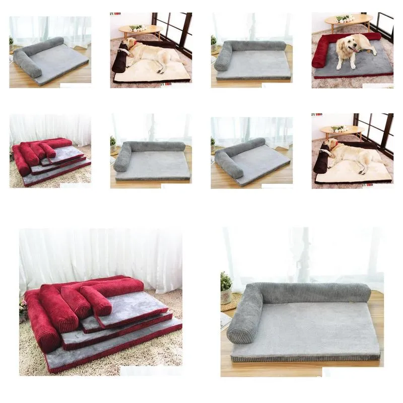 s/m/l/xl size luxury large dog bed sofa dog cat pet cushion for big dogs washable nest cat teddy puppy mat kennel square pillow pet