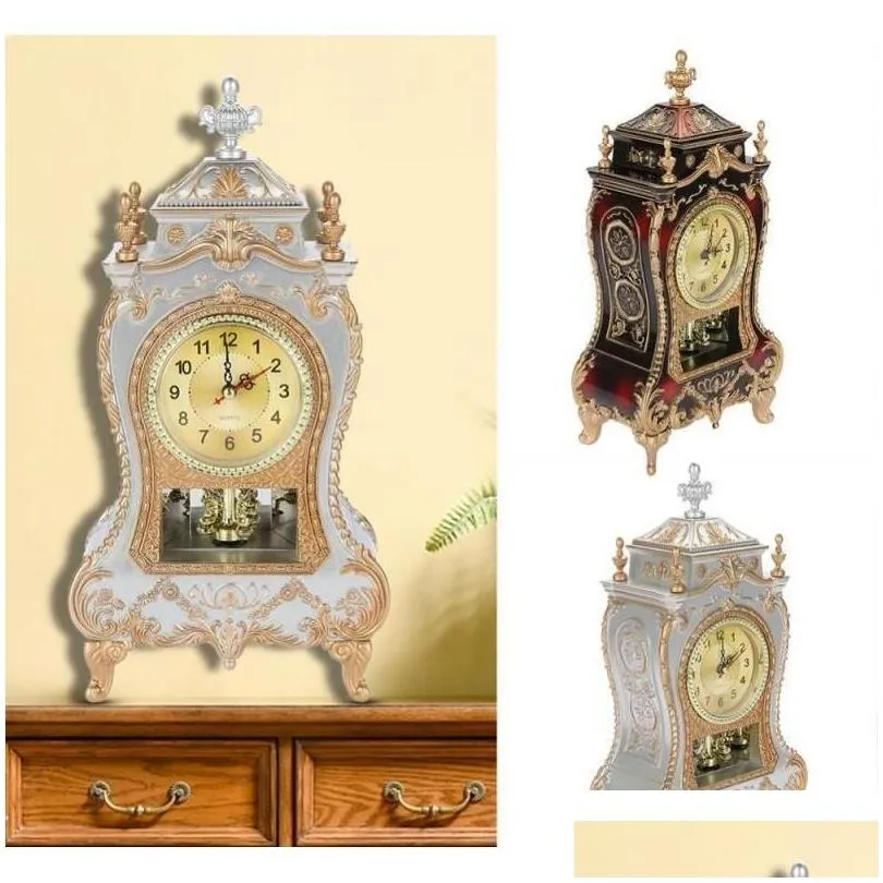 desk alarm clock vintagetable clock classical sitting room decorative tv cabinet luxury clocks home decor uob3t