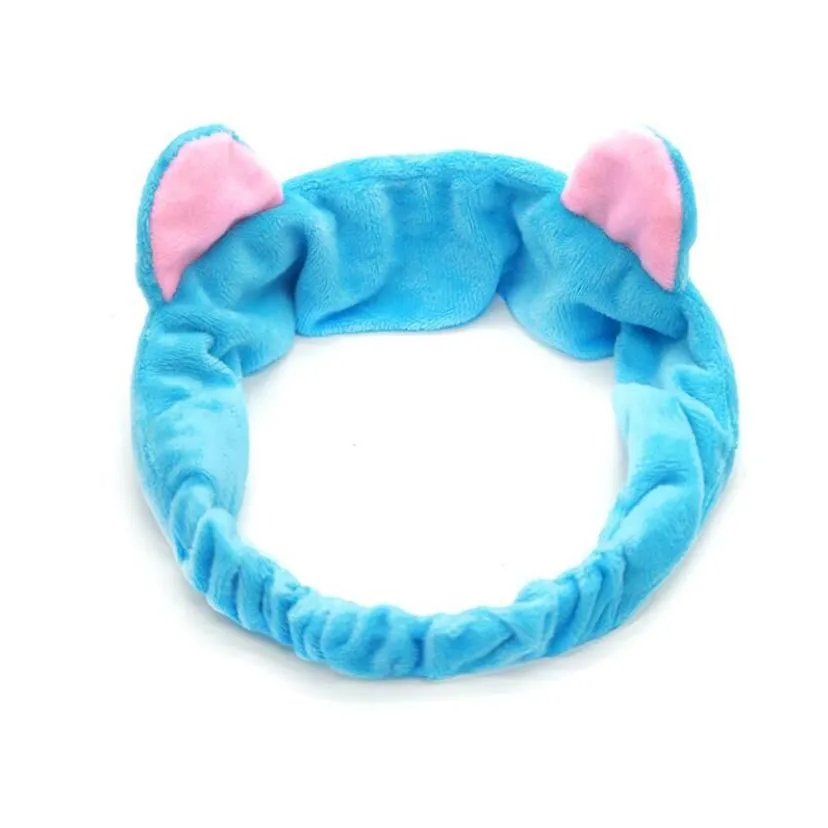face wash headband for ladies plush flannel three-dimensional makeup antlers cat ears headwear party gifts