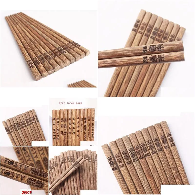New arrival Creative Personalized Wedding favors and gifts, Customized Engraving Wenge wood Chopsticks Free custom logo LX0804