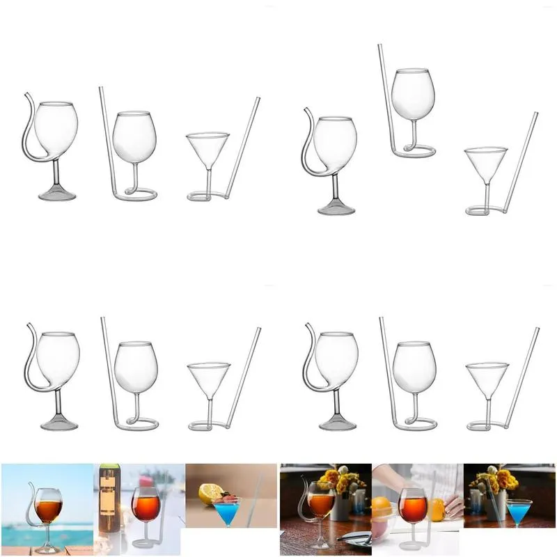 wine glasses unique cocktail glass glasre champagne cup iced coffee with built in straw goblet for home family bar