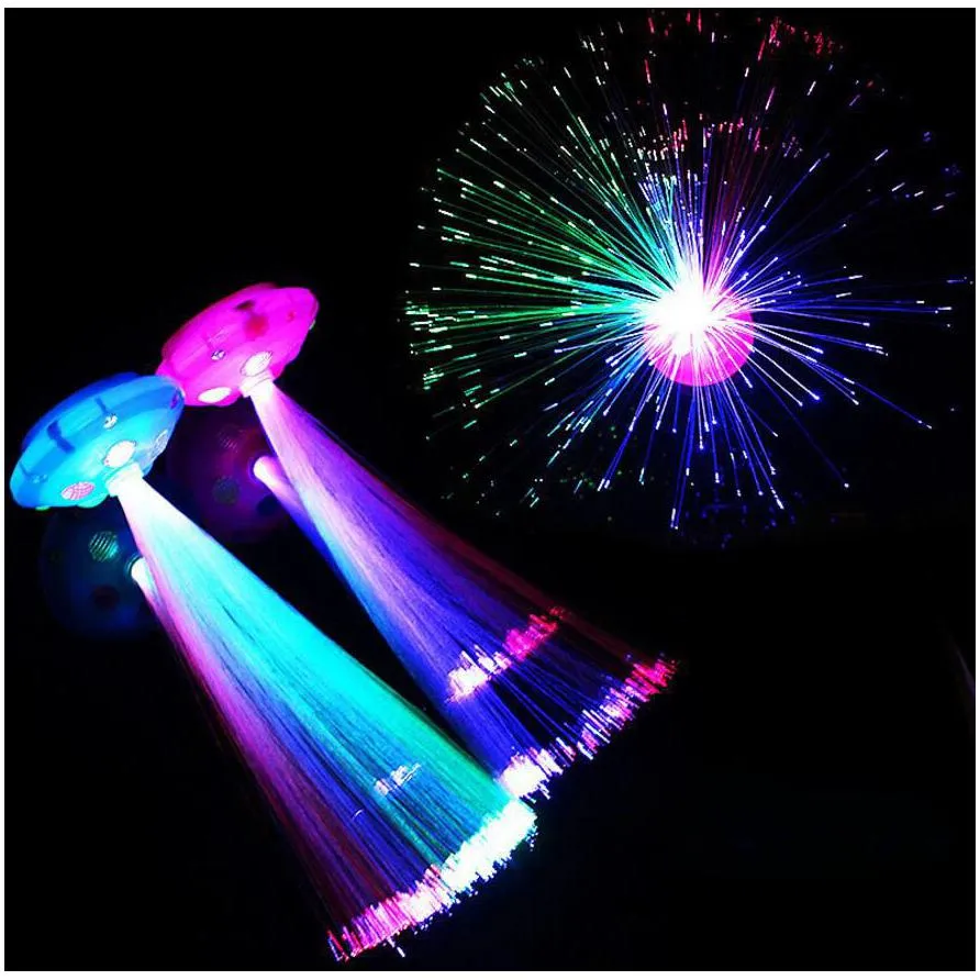 fiber optic party lamp led colorful starry glowing gem floral holiday wedding festive light - brightens any occasion