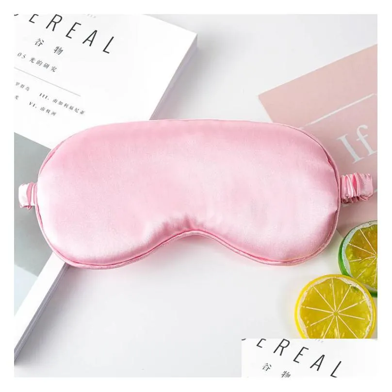 double-sided simulation silk eye mask home sleep mask breathable shade and cold compress travel airline relaxation gods wholesale