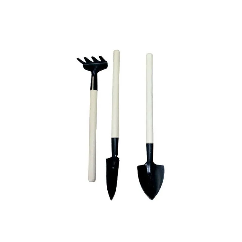 manual shovel garden tools three piece set with succulent handles