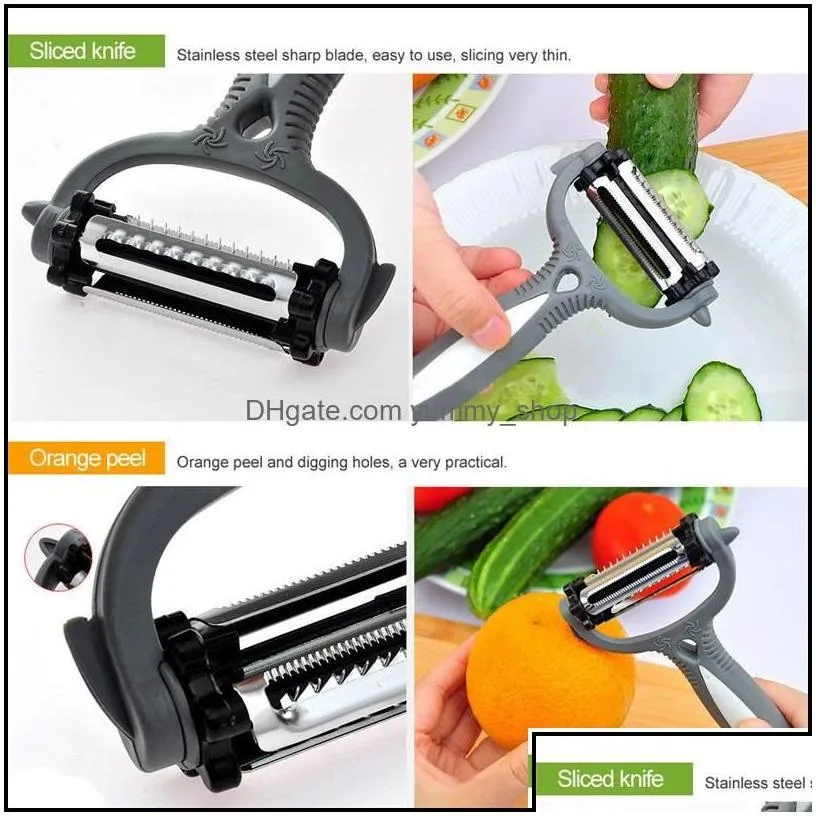 fruit vegetable tools stainless steel rotary potato peeler cutter kitchen 559 r2 drop delivery home garden dining bar dhg9m