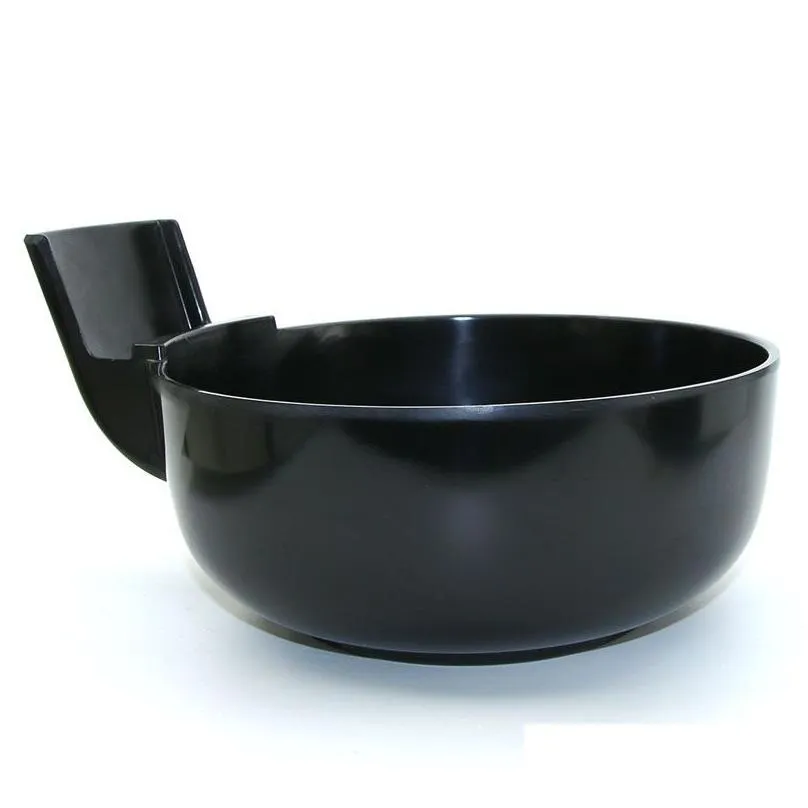 Creative Bowl with Cell Phone Holder for Mobile Phone Users White Black Melamine Bowl 2L Large Size Ramen Bowls Tableware ZA2668