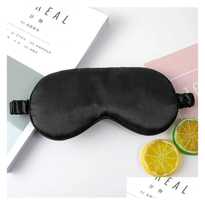 double-sided simulation silk eye mask home sleep mask breathable shade and cold compress travel airline relaxation gods wholesale