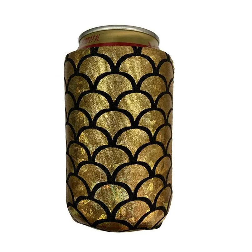 Mermaid 330ml Neoprene Beer Coolies for 12oz Cans and Bottles Drink Coolers DIY Custom Wedding Party LX3129