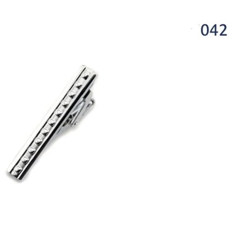 long 4 cm 10 model high quality retail short silver men metal necktie tie bar mens chrome clamp plain skinny tie clip pins bars ojxze
