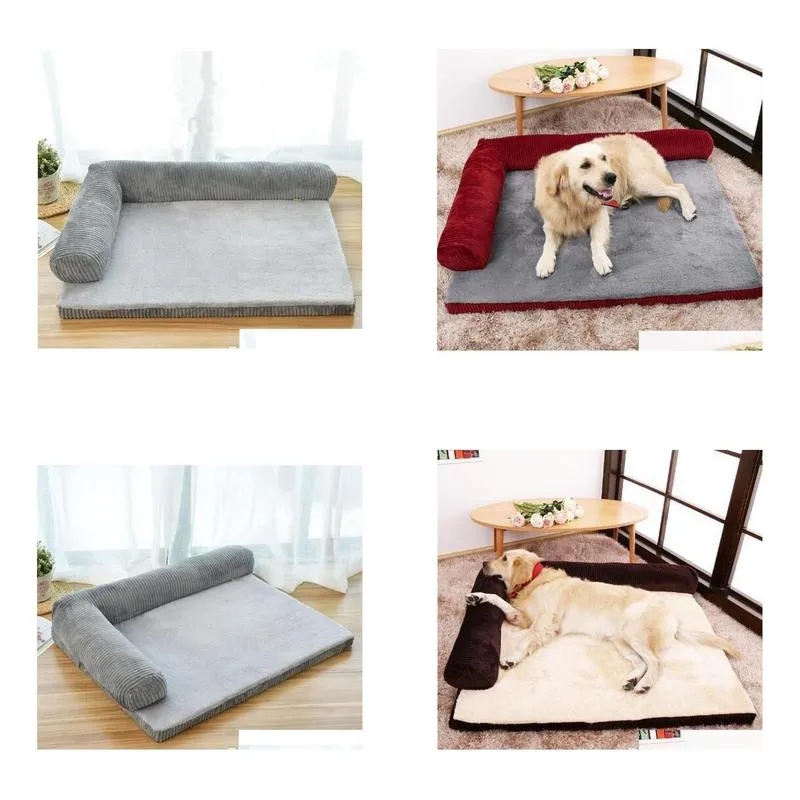 s/m/l/xl size luxury large dog bed sofa dog cat pet cushion for big dogs washable nest cat teddy puppy mat kennel square pillow pet