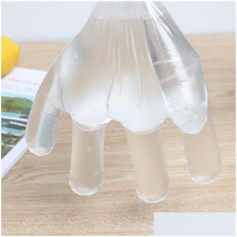 Eco-friendly Plastic Disposable Gloves Restaurant Home Service Catering For Home Kitchen Food Processing wholesale LX0769