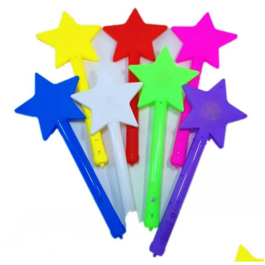 magicglow 5-point star led wand - fluorescent electronic night toy for concerts and gifts