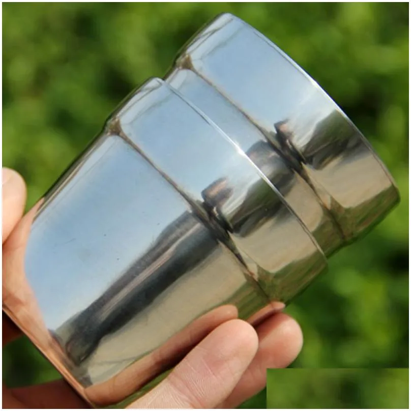 180ml Stainless steel cup double wall mug wine beer mug camping water milk coffee mug LZ0333