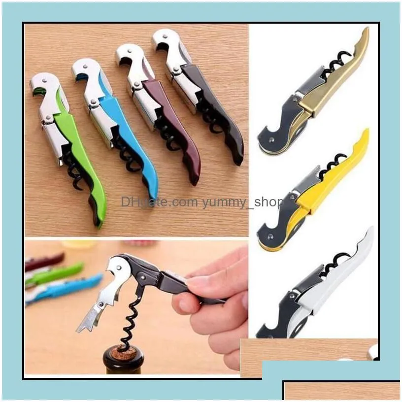 openers wine opener stainless steel corkscrew knife bottle cap tainless candy color mtifunction drop delivery home garden kitchen din