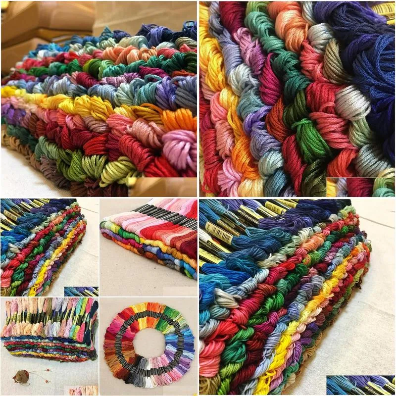8.7 Yard Embroidery Thread Cross Stitch Thread Floss CXC Similar DMC 447 colors wholesale LZ0903