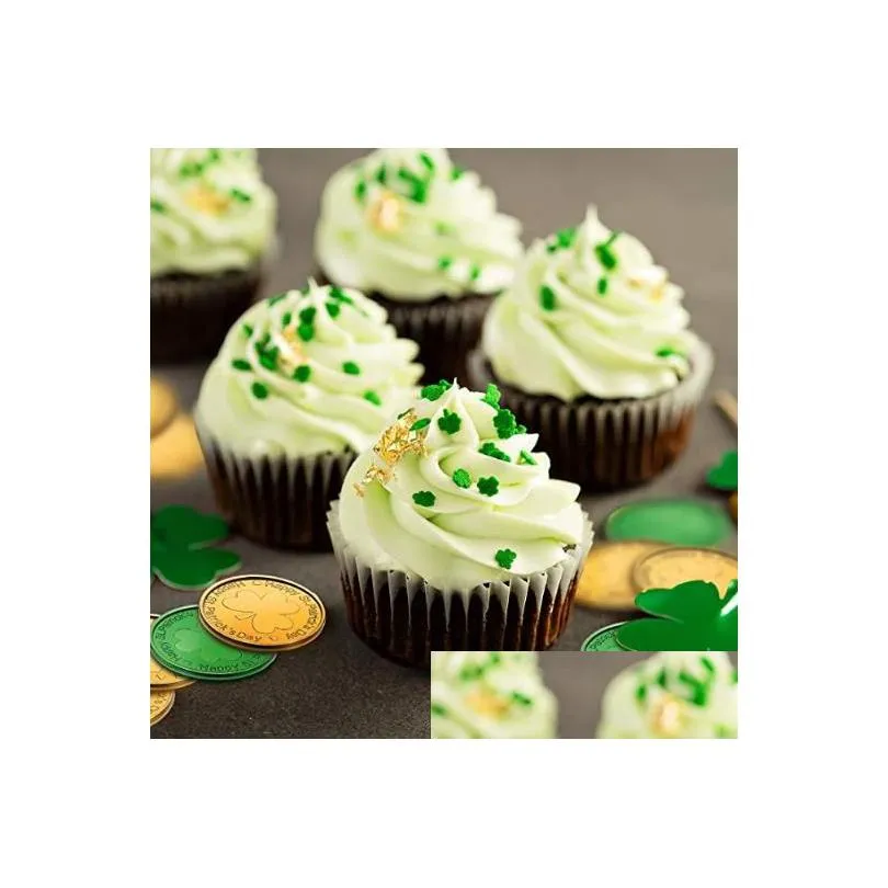 lucky shamrock coins - festive st. patricks day party favors games decorations