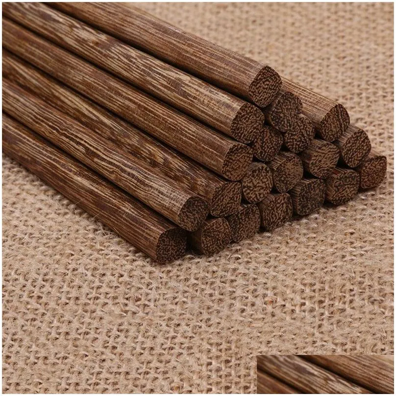 Natural Wooden Bamboo Chopsticks Health Without Lacquer Wax Tableware Dinnerware Hashi Sushi Chinese LZ0881