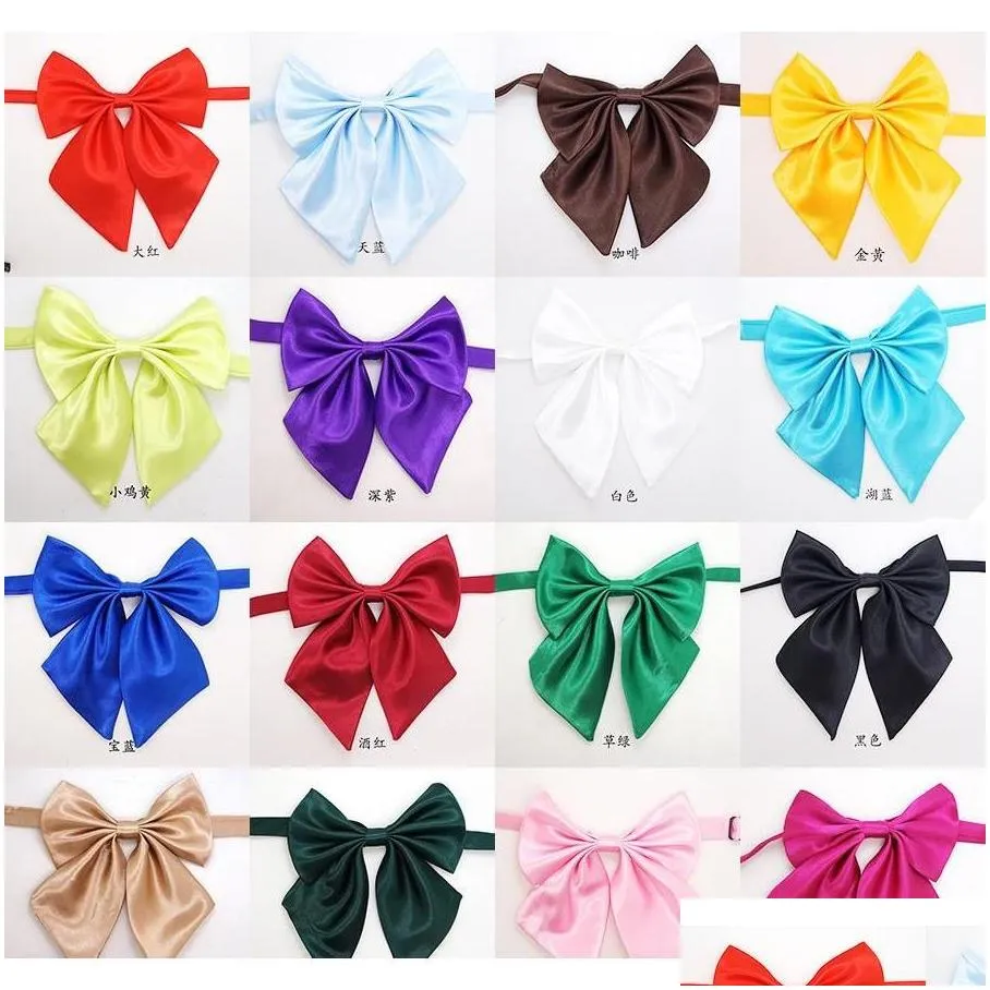 100pc/lot factory sale cute pure solid colors handmade adjustable dog ties pet bow ties cat neckties dog grooming supplies ly925-1