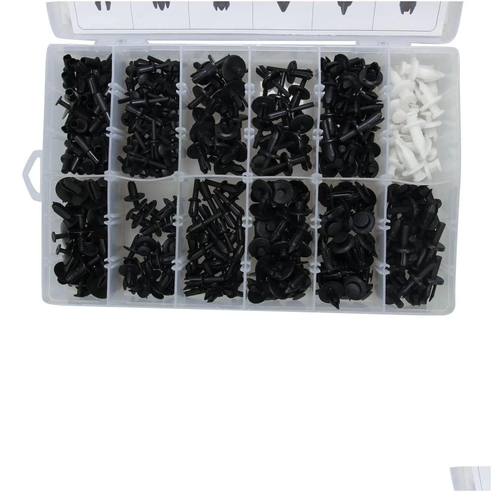 full set 415pcs plastic car body push pin rivet fasteners trim moulding clip screwdriver for honda  bmw