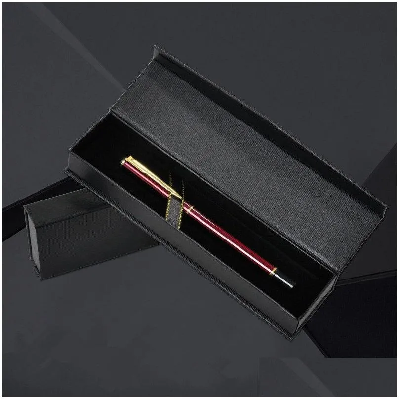 Red Black Office Pen Display Packaging Boxes blank Gift Jewelry Packaging Box pen packing box paper case wholesale LX2706