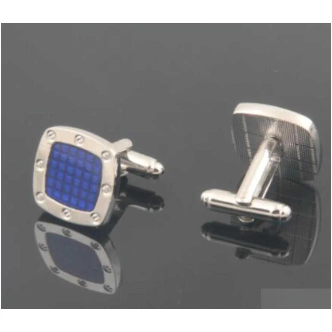 luxury audemais plguet cufflinks for french man shirt cufflink silver blue octagon cuff button as wedding groomsmen wear jewelry cuff