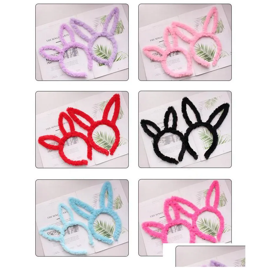 cutebunny plush headband - soft hair accessory for parties concerts
