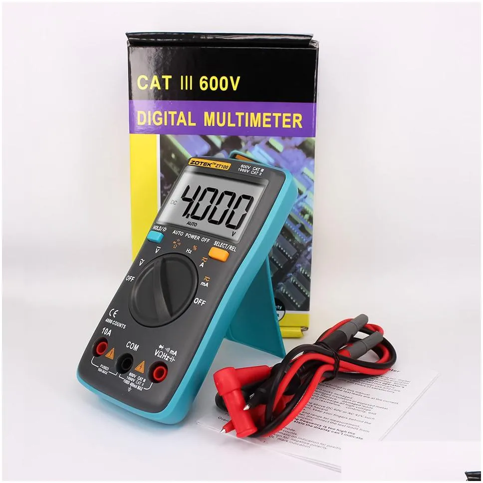 wholesale Zotek digital multimeter, zt100 automatic range, 2000counts 550V protection, automatic shutdown