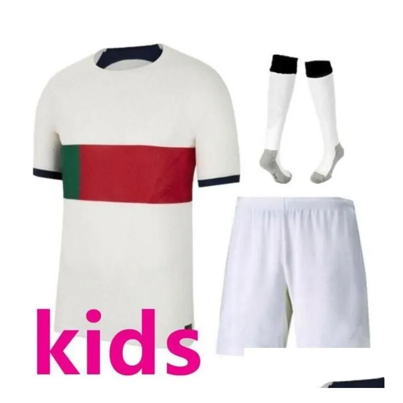 22 portugal soccer jerseys kids kit joao felix bernardo bruno ronaldo fernandes portugieser 22 23 portuguese boys football shirt