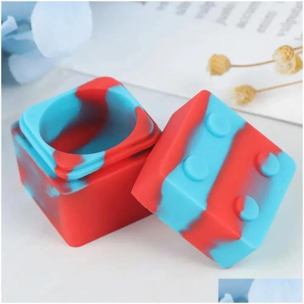 silicone jar 9ml wax container smoking accessories oil storage box jars makeup bottle cosmetic container