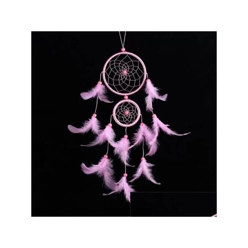 novelty items dream catcher room decor feather weaving catching up the dream angle dreamcatcher wind chimes indian style religious mascot