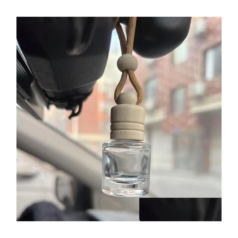 car perfume bottle cars pendant ornament  oils diffuser 12 designs air freshener fragrance empty glass bottle