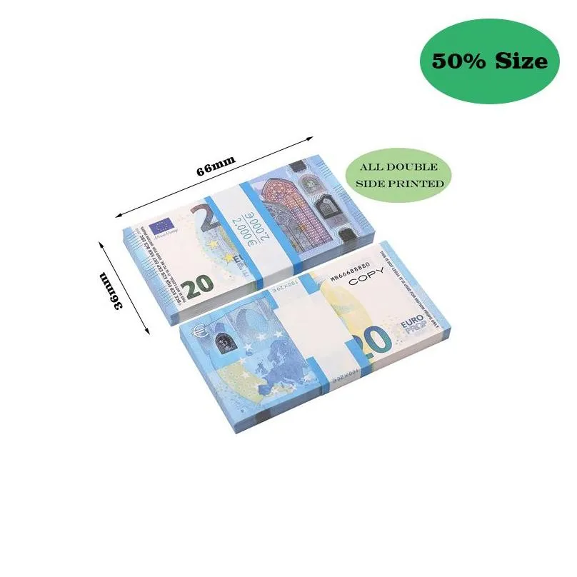  fake money banknote 10 20 50 100 200 us dollar euros realistic toy bar props copy currency movie money faux-billets