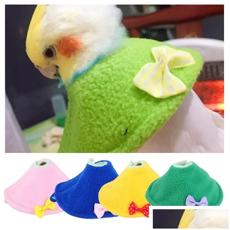 Other Bird Supplies Cute Parrot Collar Recovery Anti-Biting Pecking Injury Elizabeth Protective For Birds Cloak Pets Warm Clothes