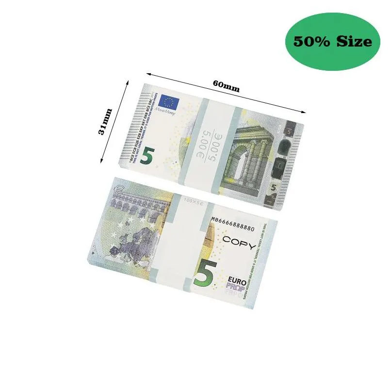  fake money banknote 10 20 50 100 200 us dollar euros realistic toy bar props copy currency movie money faux-billets