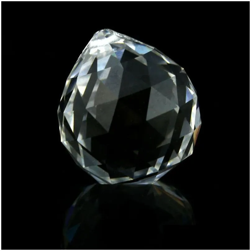 Chandelier Crystal Clear Lamp Ball Hanging Prism Suncatcher Wedding Decoration 20mm 30mm J9KChandelier3647752