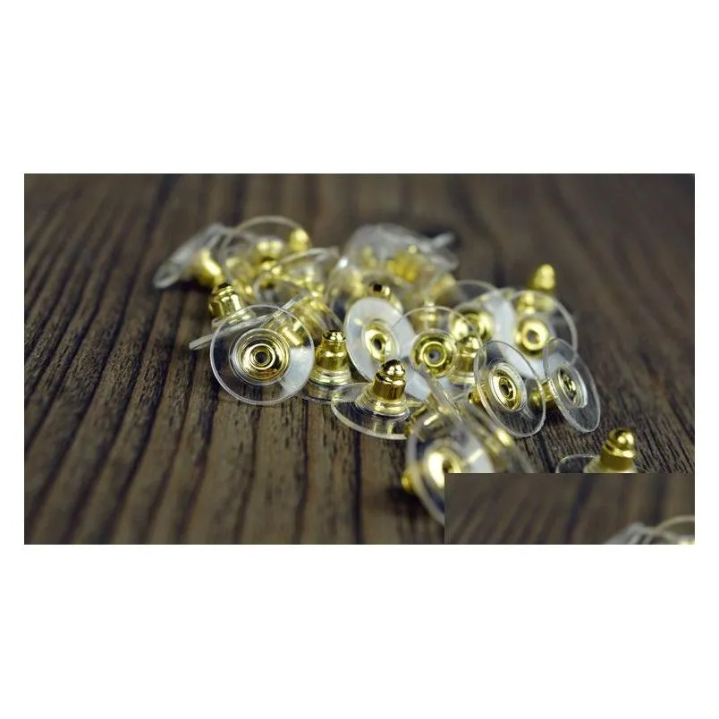diy accessories earring back stoppers ear post nuts jewelry findings components gold silver earnuts earrings back