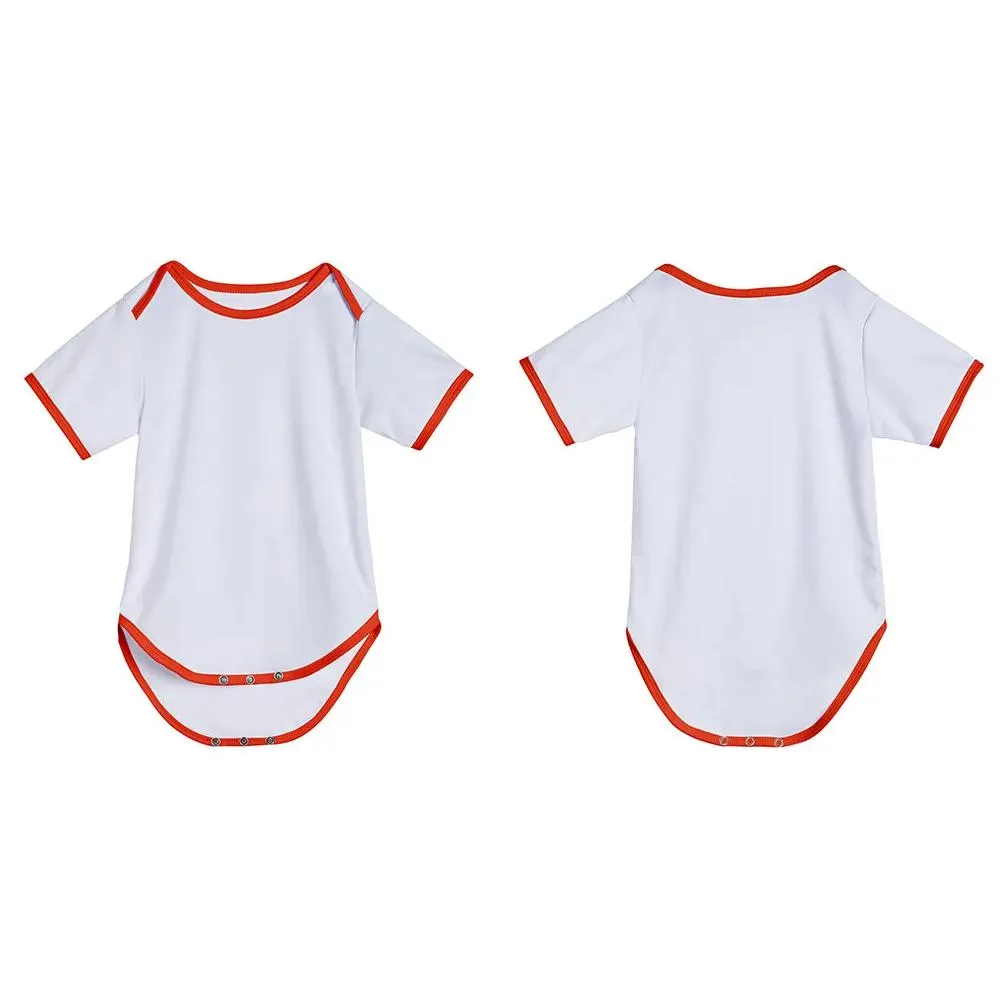 sublimation white baby onsies party supplies blank heat transfer cotton feel baby clothing diy parent-child clothes 0-24 months